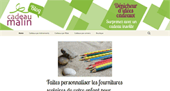 Desktop Screenshot of blog.cadeaumalin.fr