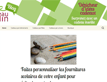 Tablet Screenshot of blog.cadeaumalin.fr